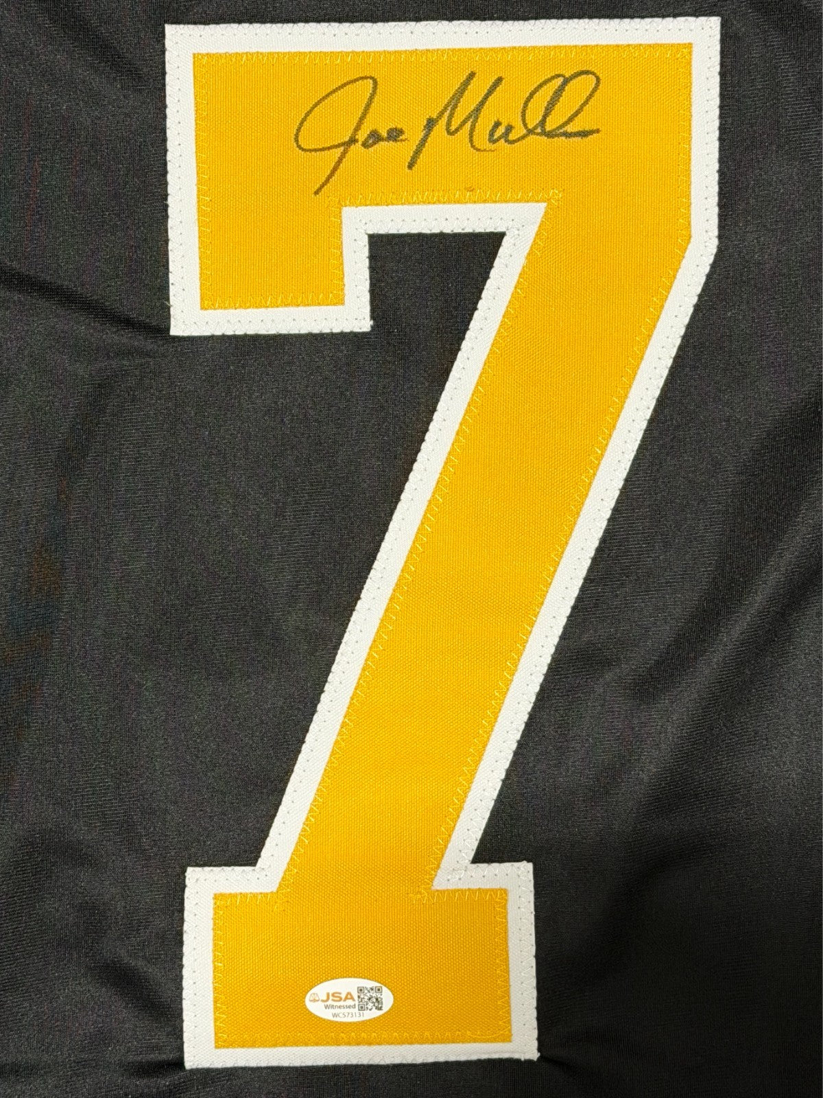 Joe Mullen Signed Autographed Pittsburgh Penguins Custom Jersey JSA Witness COA1