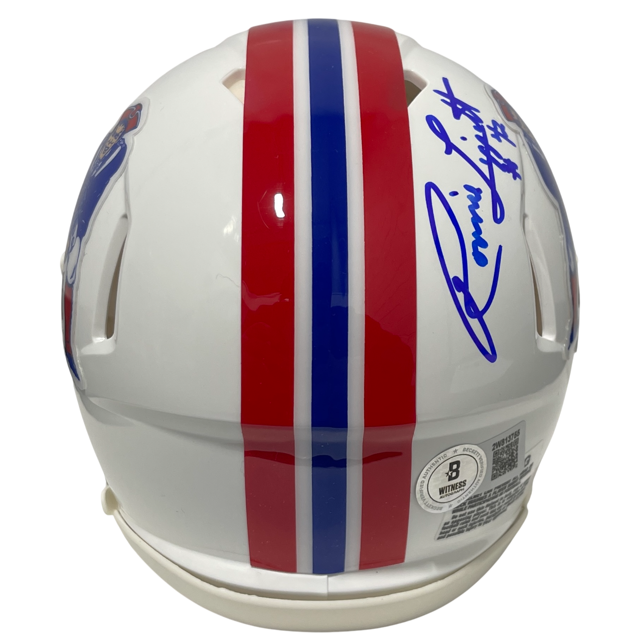 Ronnie Lippett Signed Patriots TB Mini Helmet w/ NEP All 80s Beckett W BAS COA3
