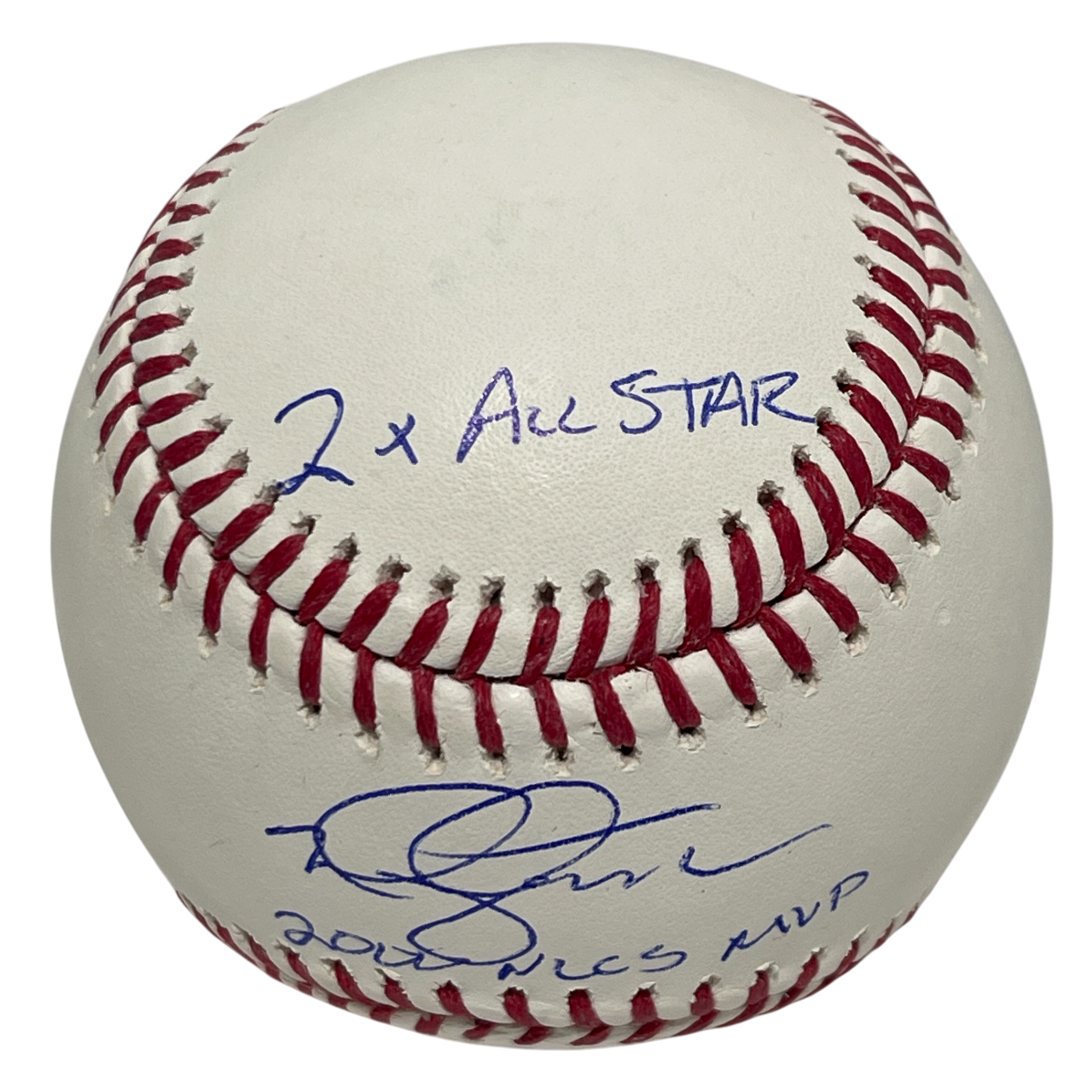 Mike Hampton Signed Auto ROMLB Baseball w/ 2000 NLCS MVP + 2 Ins JSA COA Mets1