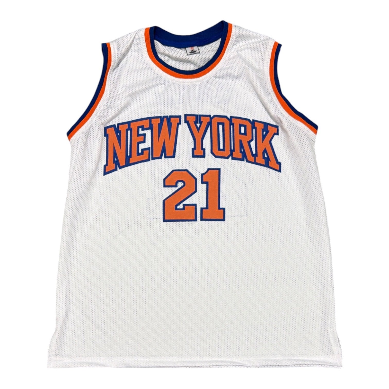 Charlie Ward Signed New York Knicks Custom Jersey w/ 99 ECF Champs JSA Wit COA2