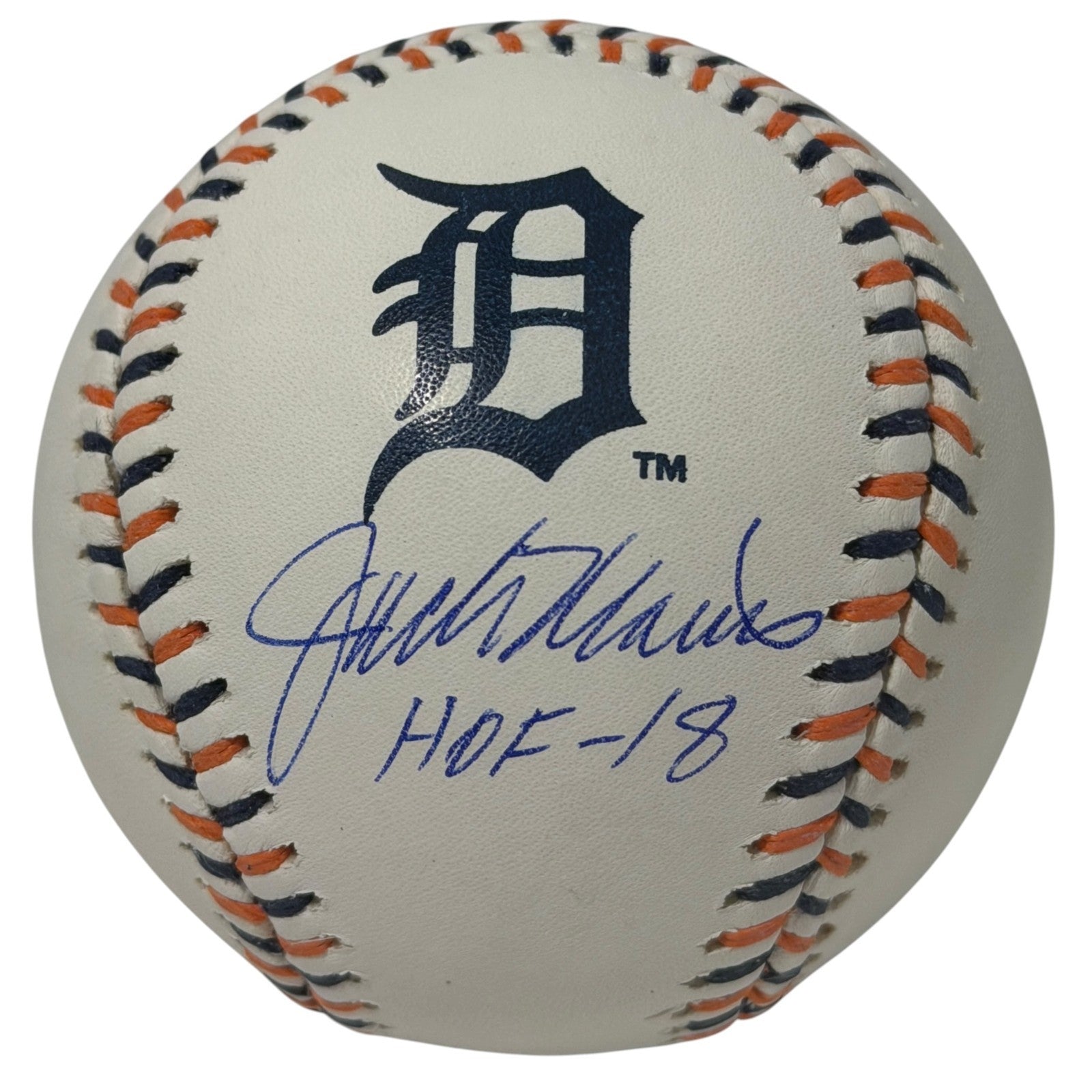 Jack Morris Signed Autographed Tigers Logo Baseball w/ HOF 18 JSA Witness COA0