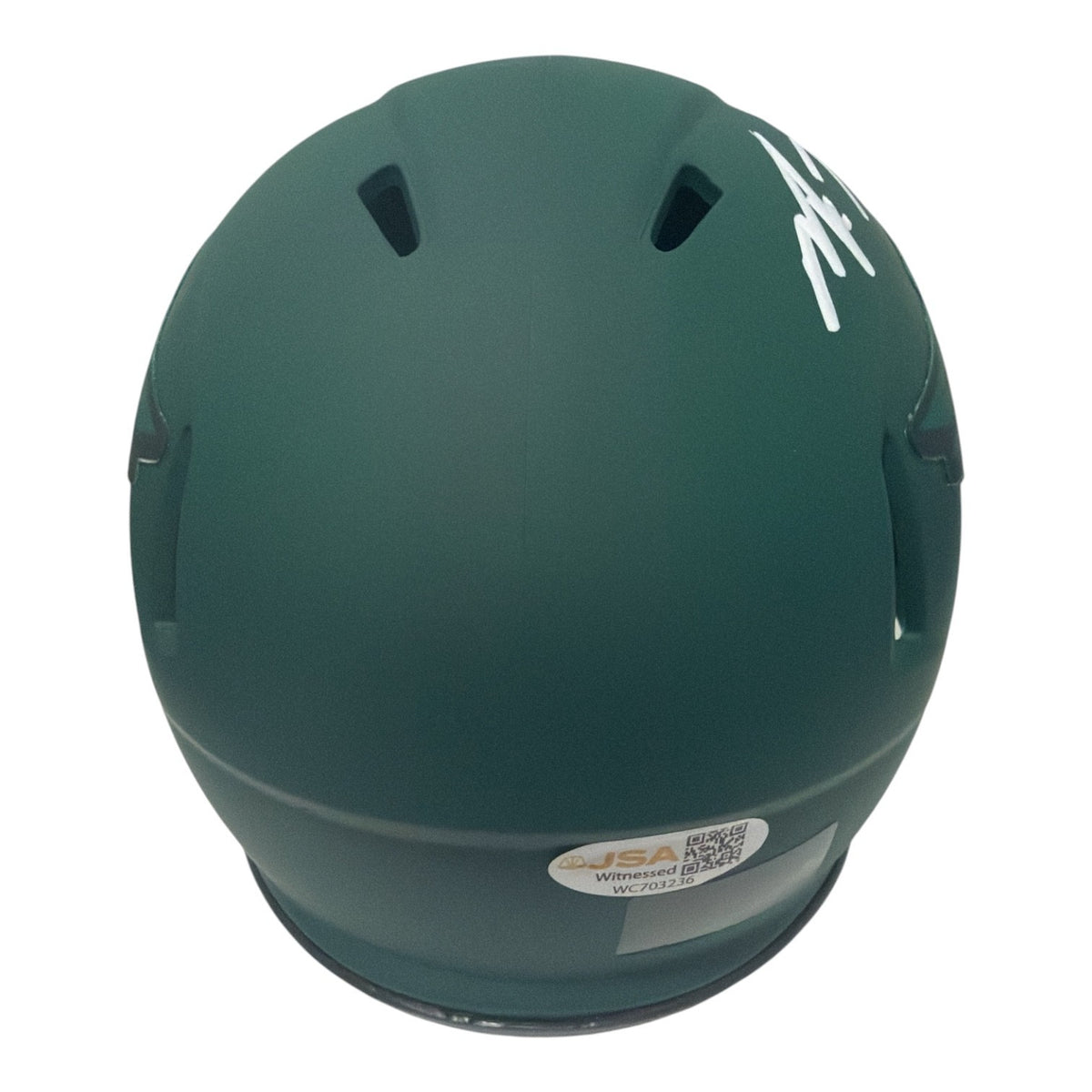 Michael Vick Signed Philadelphia Eagles Rave Mini Helmet JSA Witness COA2