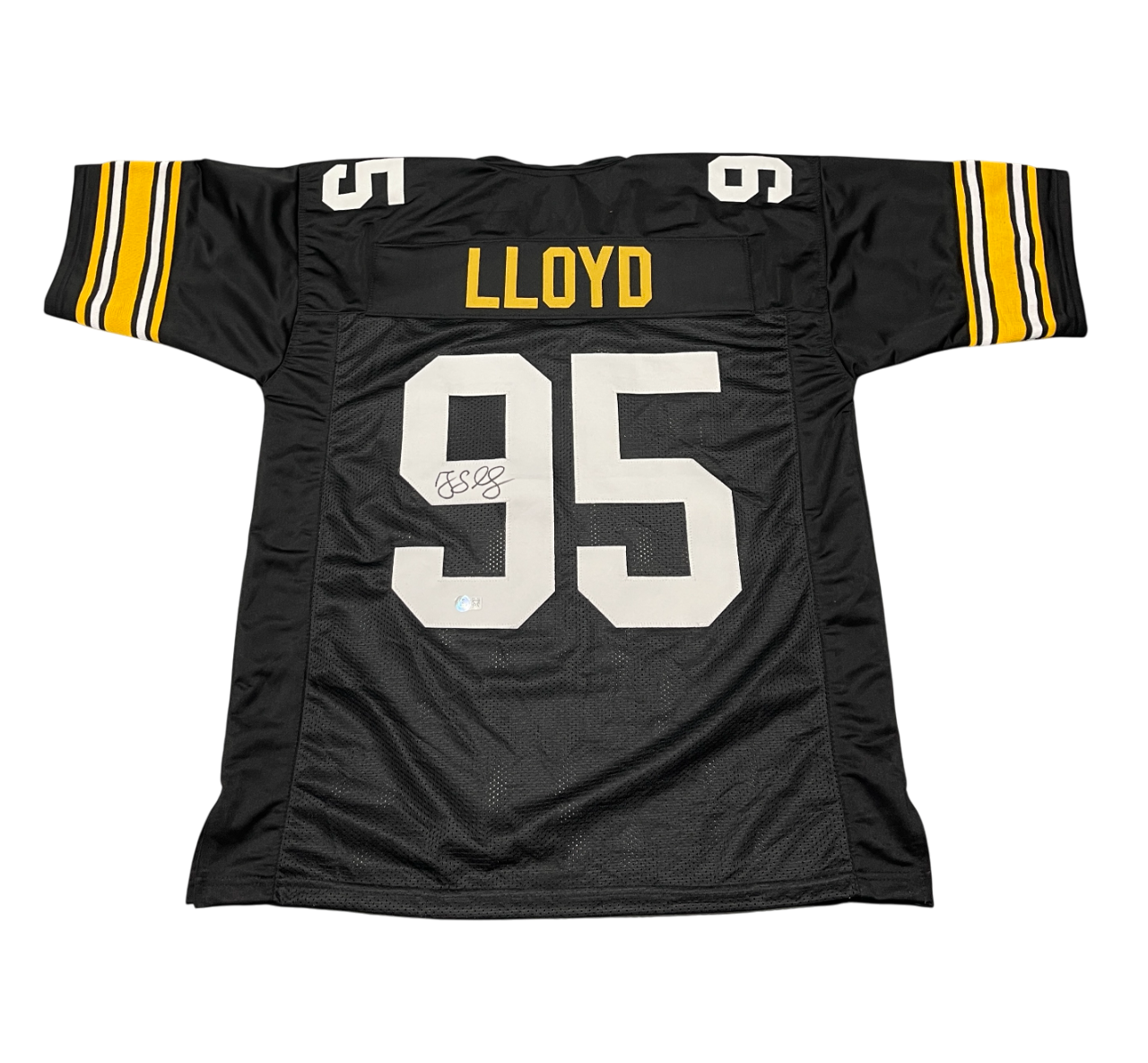 Greg Lloyd Signed Pittsburgh Steelers Custom Jersey Beckett Witness BAS COA0