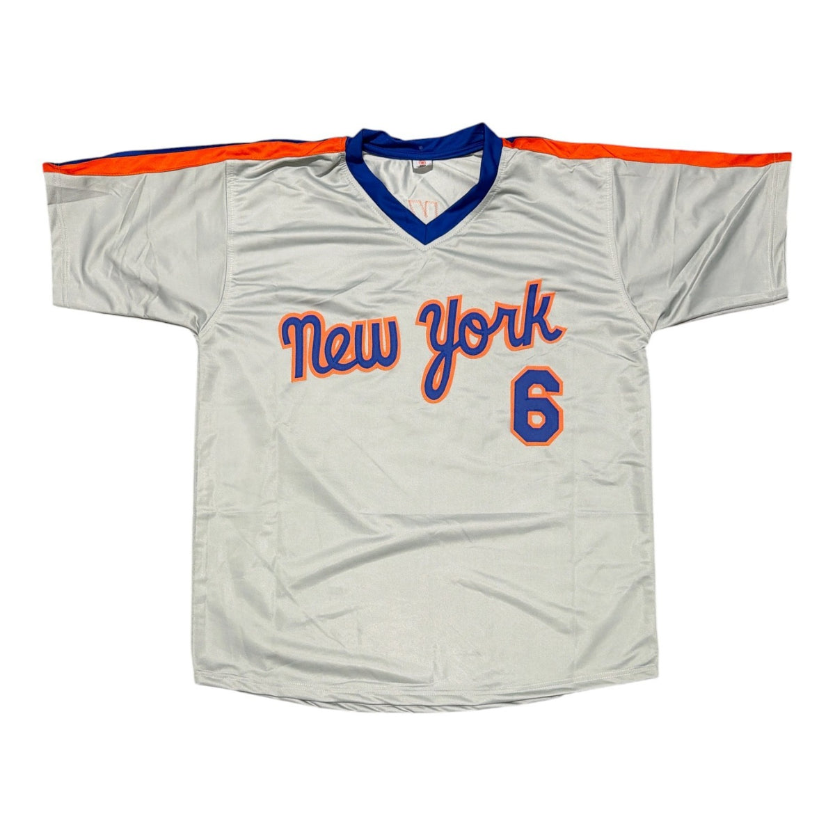 Wally Backman Signed Mets Custom Jersey w/ 86 WS Champs Beckett Wit BAS COA1