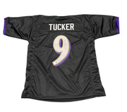 Justin Tucker Signed Baltimore Ravens Custom Jersey Beckett Witness BAS COA0