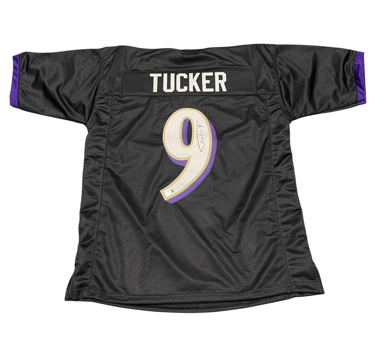Justin Tucker Signed Baltimore Ravens Custom Jersey Beckett Witness BAS COA0