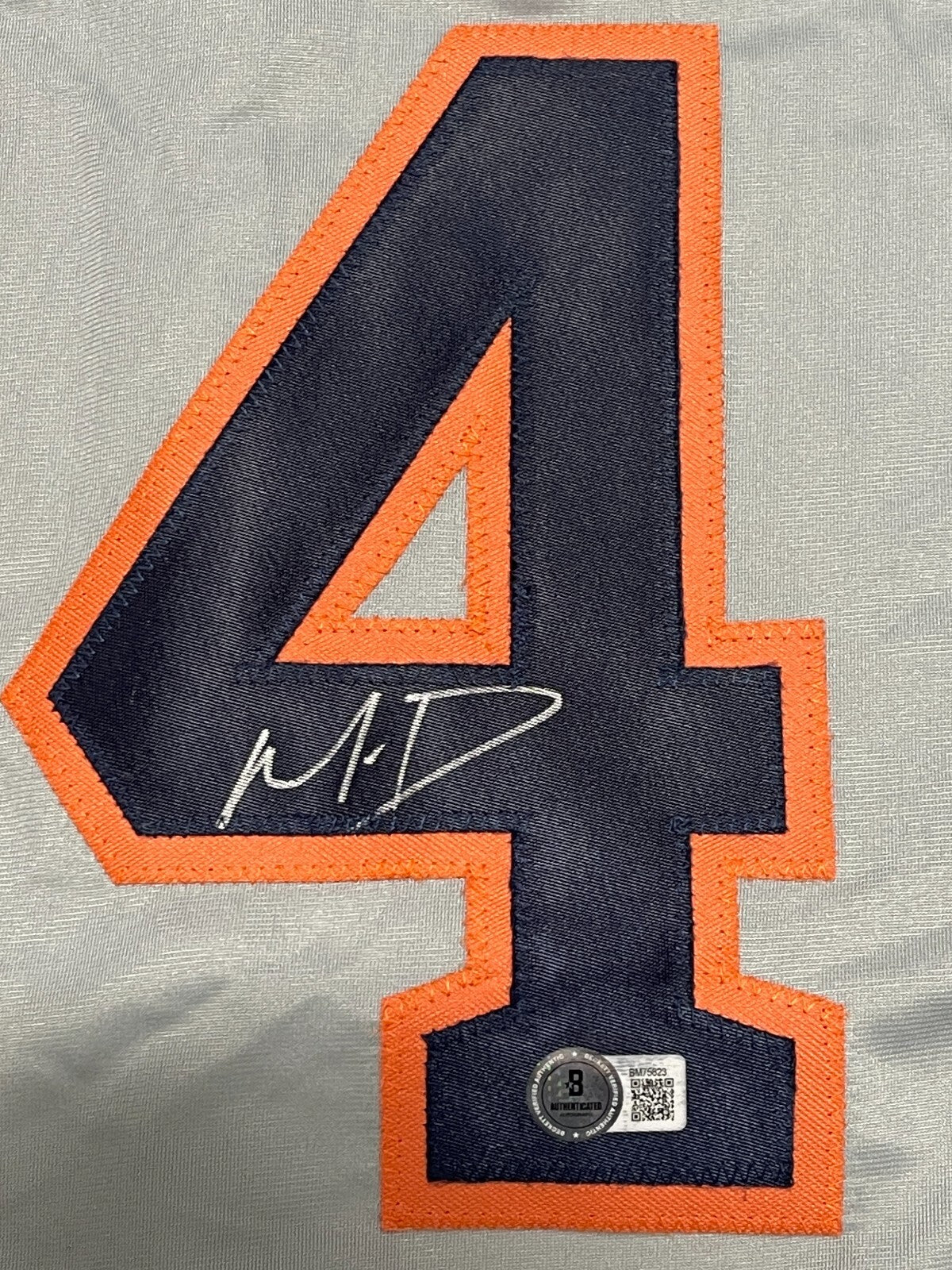 Mauricio Dubon Signed Houston Astros Custom Jersey Beckett Witness BAS COA1