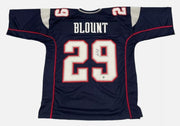 LeGarrette Blount Signed New England Patriots Custom Jersey Beckett BAS COA0