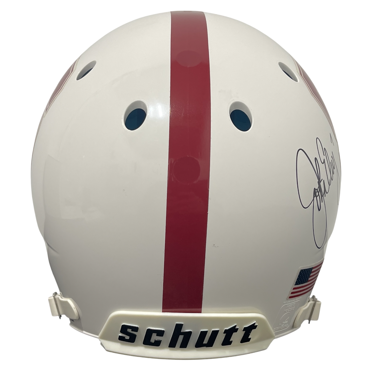 John Elway Tiger Woods Signed Stanford Full Size Helmet 25/25 Upper Deck UDA COA4
