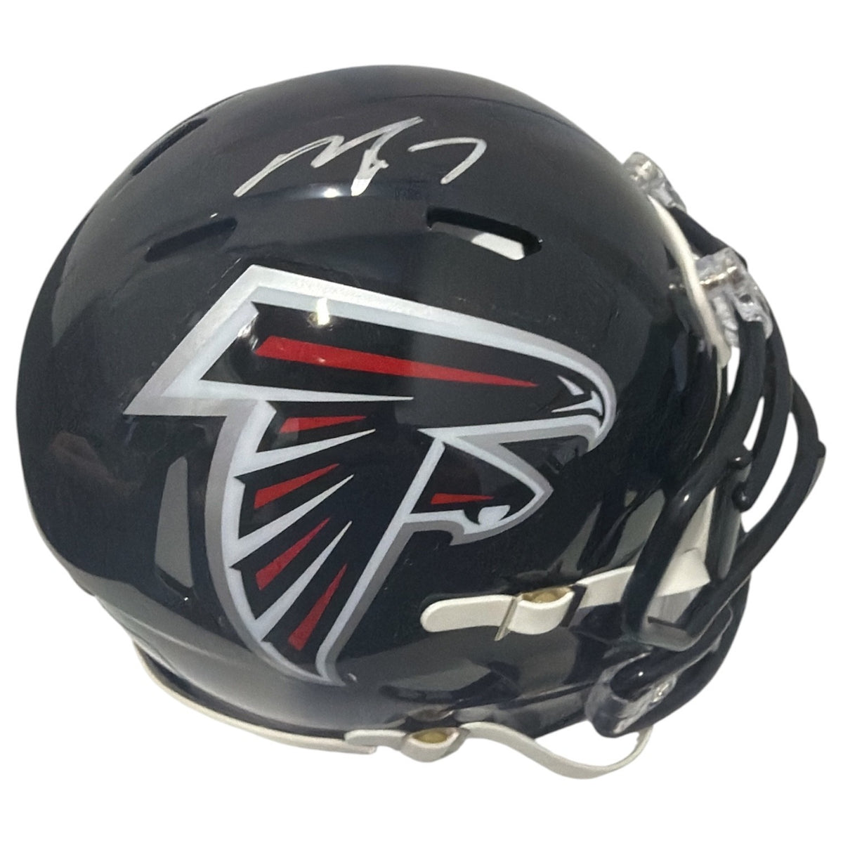 Michael Vick Signed Autographed Atlanta Falcons TB Mini Helmet JSA Witness COA0