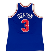 Allen Iverson Signed Philadelphia 76ers 96-97 Mitchell & Ness M&N Jersey UDA COA0