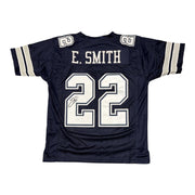 Emmitt Smith Signed Autographed Dallas Cowboys Custom Jersey JSA Witness COA0
