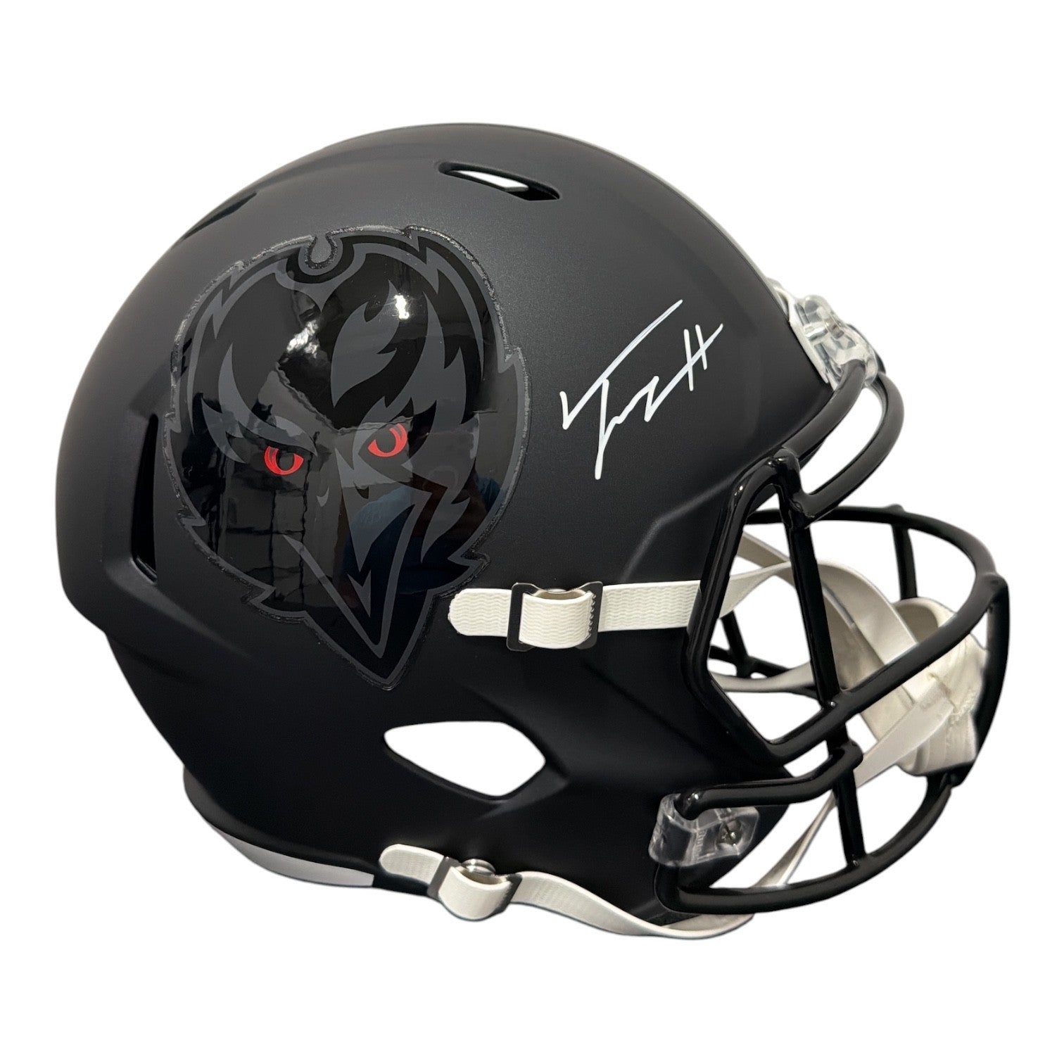 Trey Hendrickson Signed Ravens Alt #2 FS Full Size Helmet JSA Witness COA0