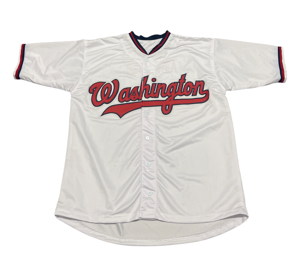 Gerardo Parra Signed Washington Custom Jersey w/ 2 Ins Beckett BAS COA2