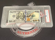Floyd Mayweather Jr Signed $100 Bill US Currency x4 Inscriptions PSA 10 Auto A0
