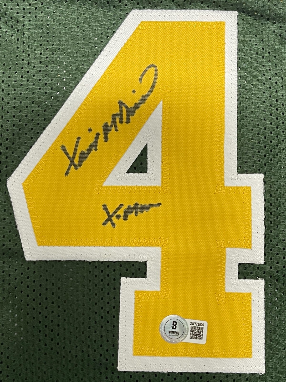 Xavier McDaniel Signed Seattle Sonics Custom Jersey w/ X-Man Beckett Wit BAS COA1