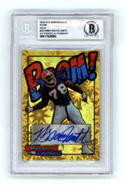 Bruce Smith 2024 Hits Memorabilia BOOM Gold #/5 Signed BGS BAS Auto Bills0