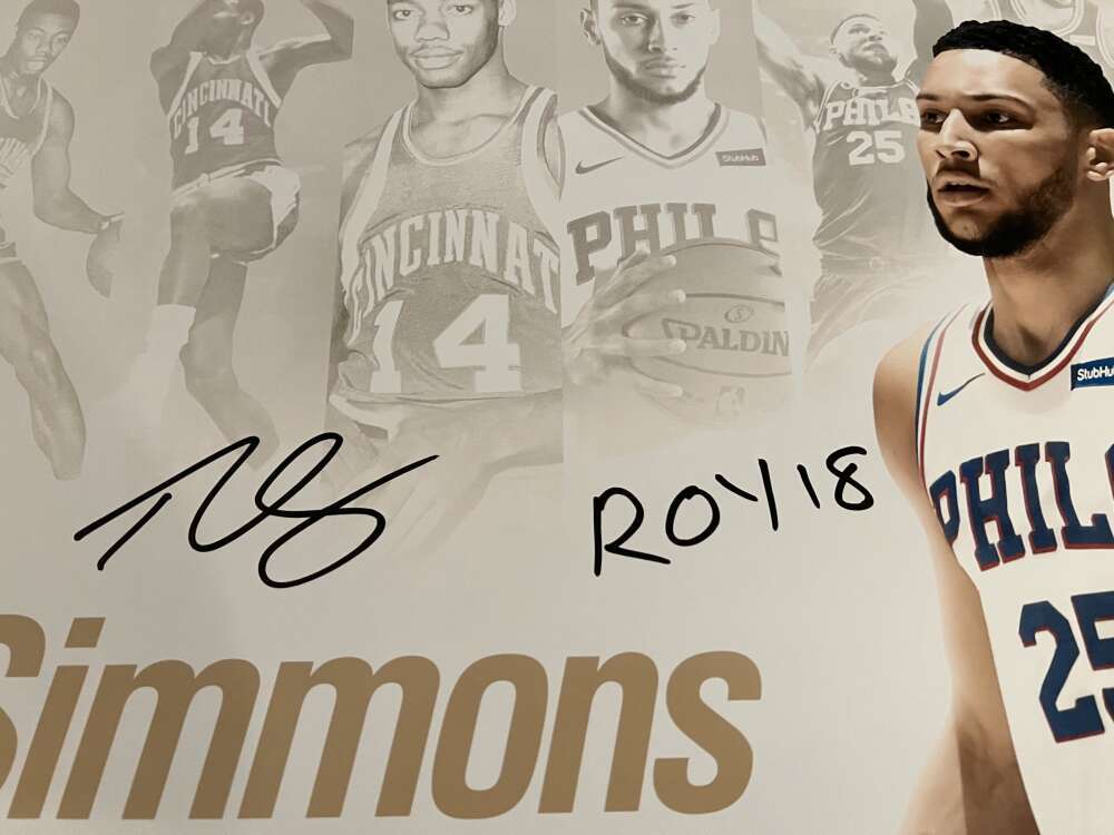 Ben Simmons Signed 20x24 Photo NBA Royalty "ROY 18" 11/125 UDA COA 76ers1