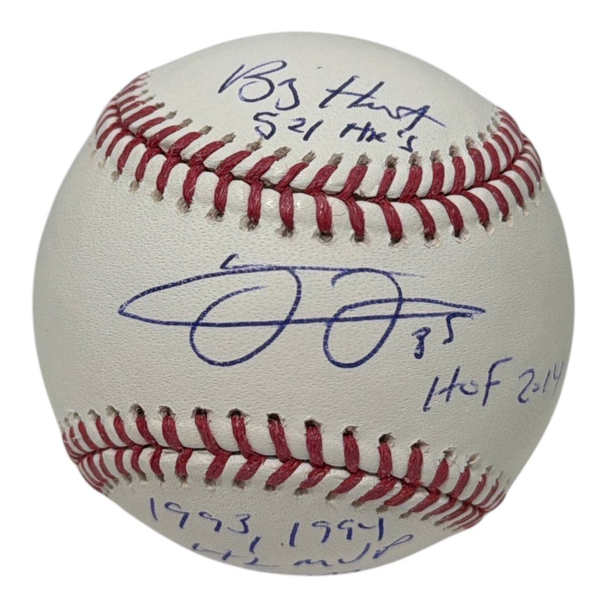 Frank Thomas Signed Autographed ROMLB Baseball w/ 5 Stat Insc JSA COA White Sox0