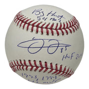 Frank Thomas Signed Autographed ROMLB Baseball w/ 5 Stat Insc JSA COA White Sox0