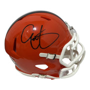 Eric Metcalf Signed Cleveland Browns TB Mini Helmet JSA Witness COA0