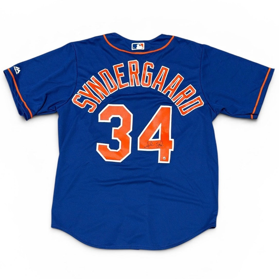 Noah Syndergaard Signed Autographed New York Mets Majestic Jersey STEINER COA0