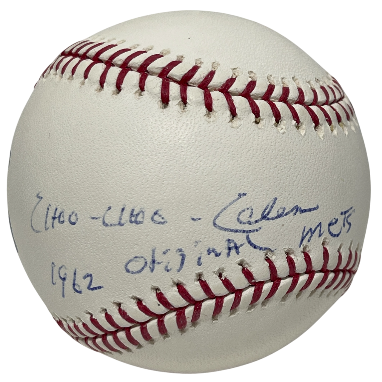 Choo-Choo Coleman Signed ROMLB Baseball w/ 1962 Original Mets JSA COA0