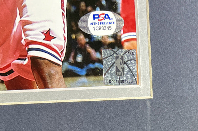 Kevin Garnett Signed Framed 16x20 Photo w/ NBA All Star 03 ASG MVP PSA COA2