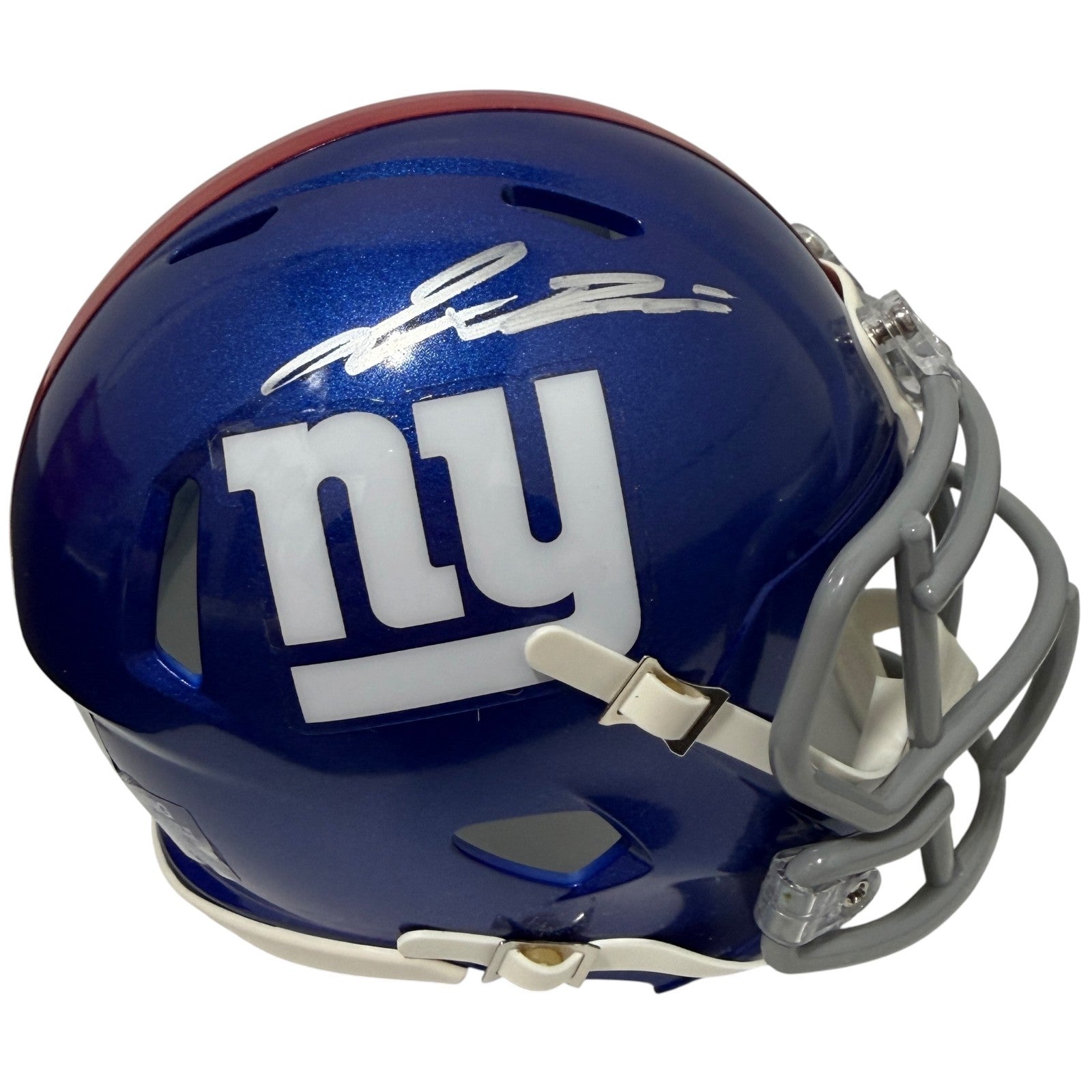 Jaxson Dart Signed Autographed New York Giants Speed Mini Helmet FANATICS COA0