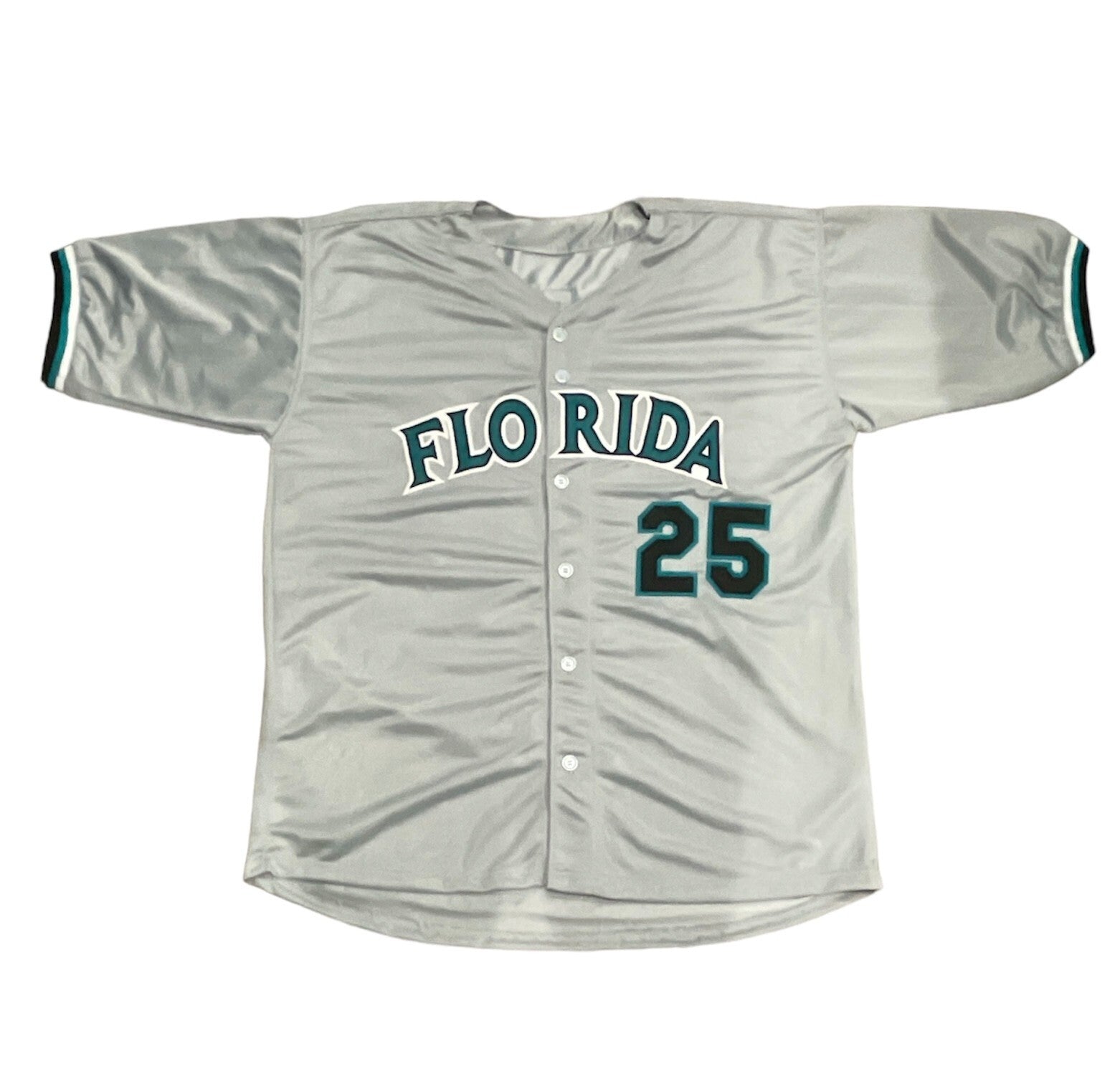 Derrek Lee Signed Florida Marlins Custom Jersey w 03 WS Champs Beckett W BAS COA2