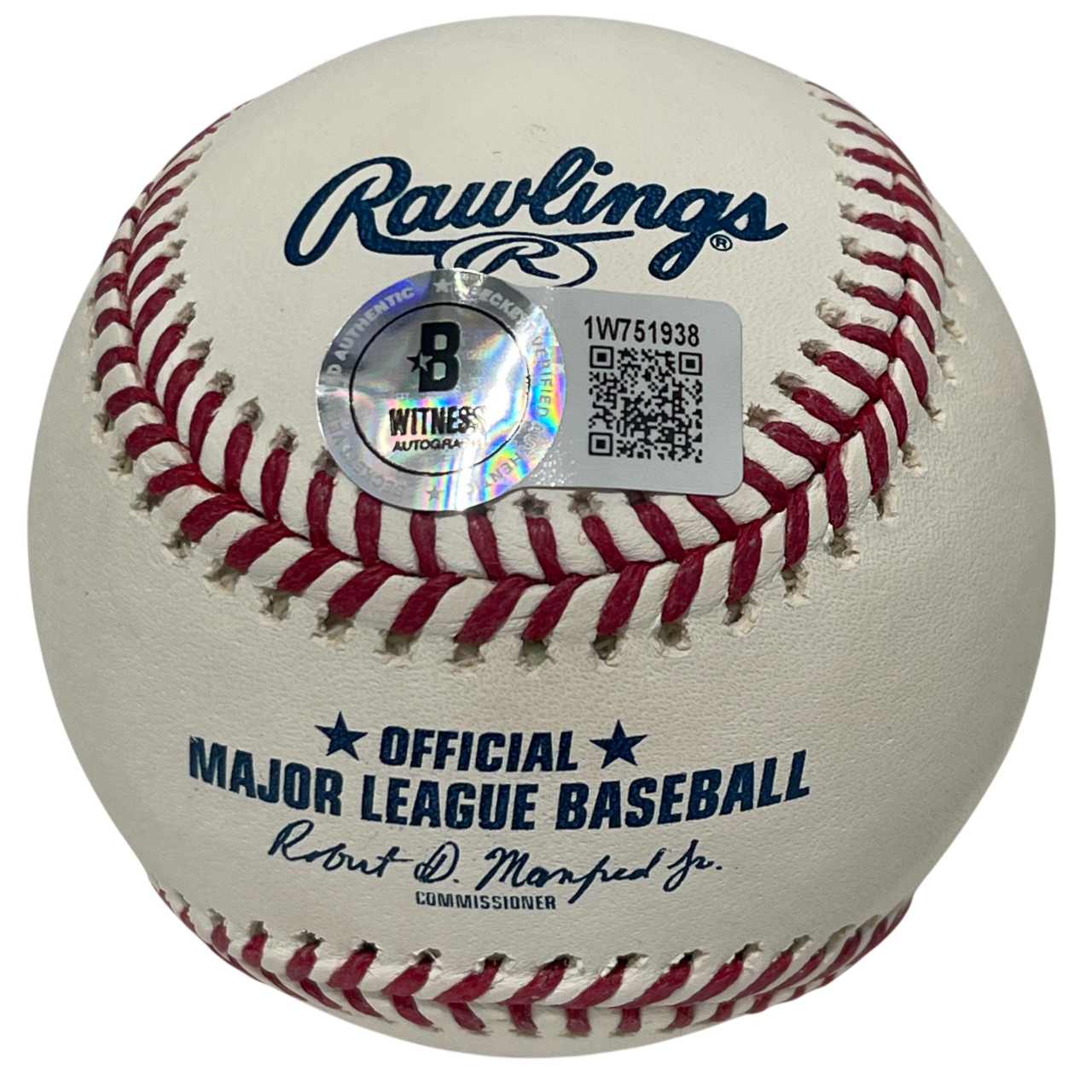 Jonny Gomes Signed ROMLB Baseball w/ 2 Ins Beckett Witness BAS COA1