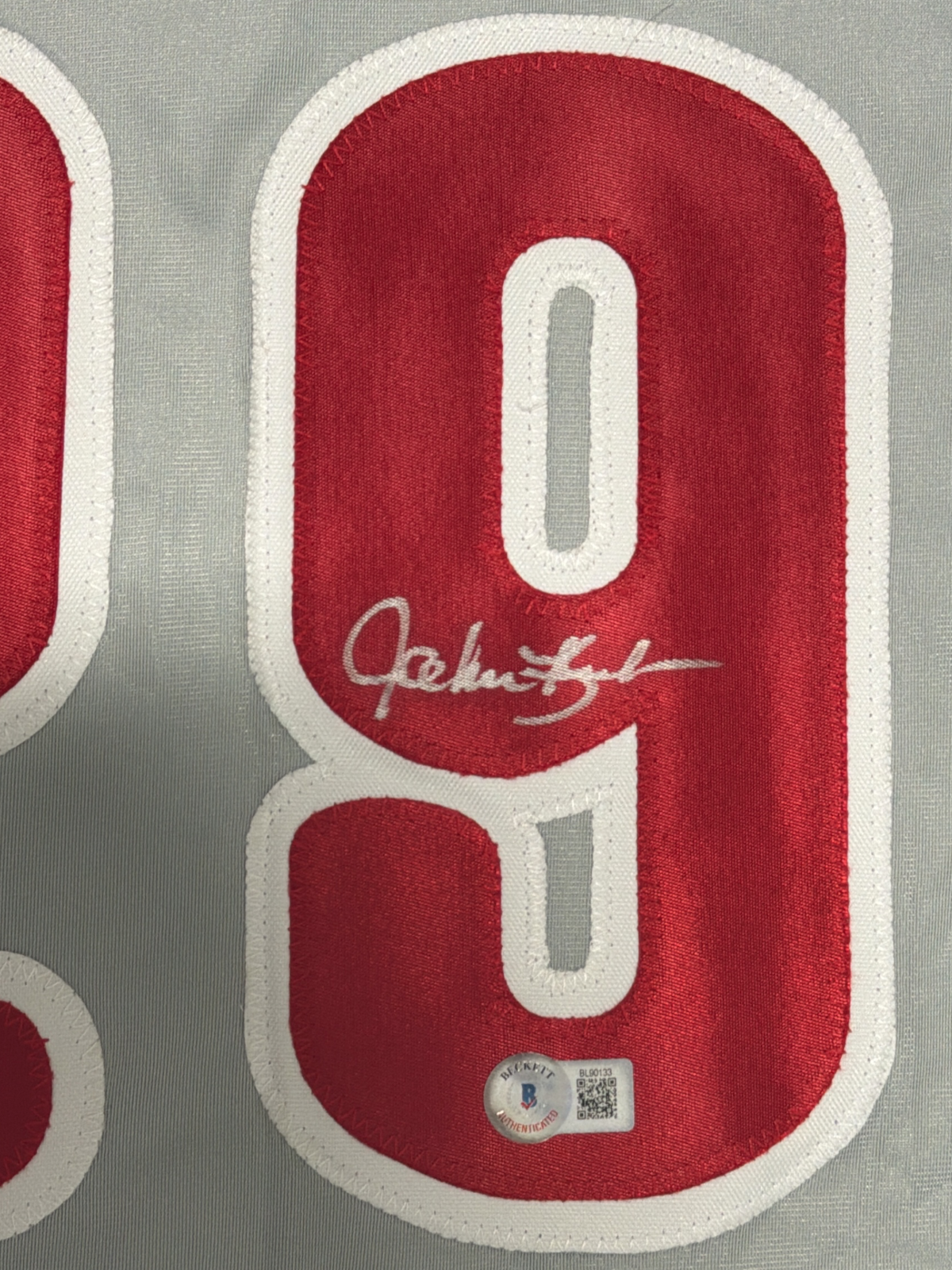 John Kruk Signed Autographed Philadelphia Phillies Custom Jersey Beckett BAS COA1