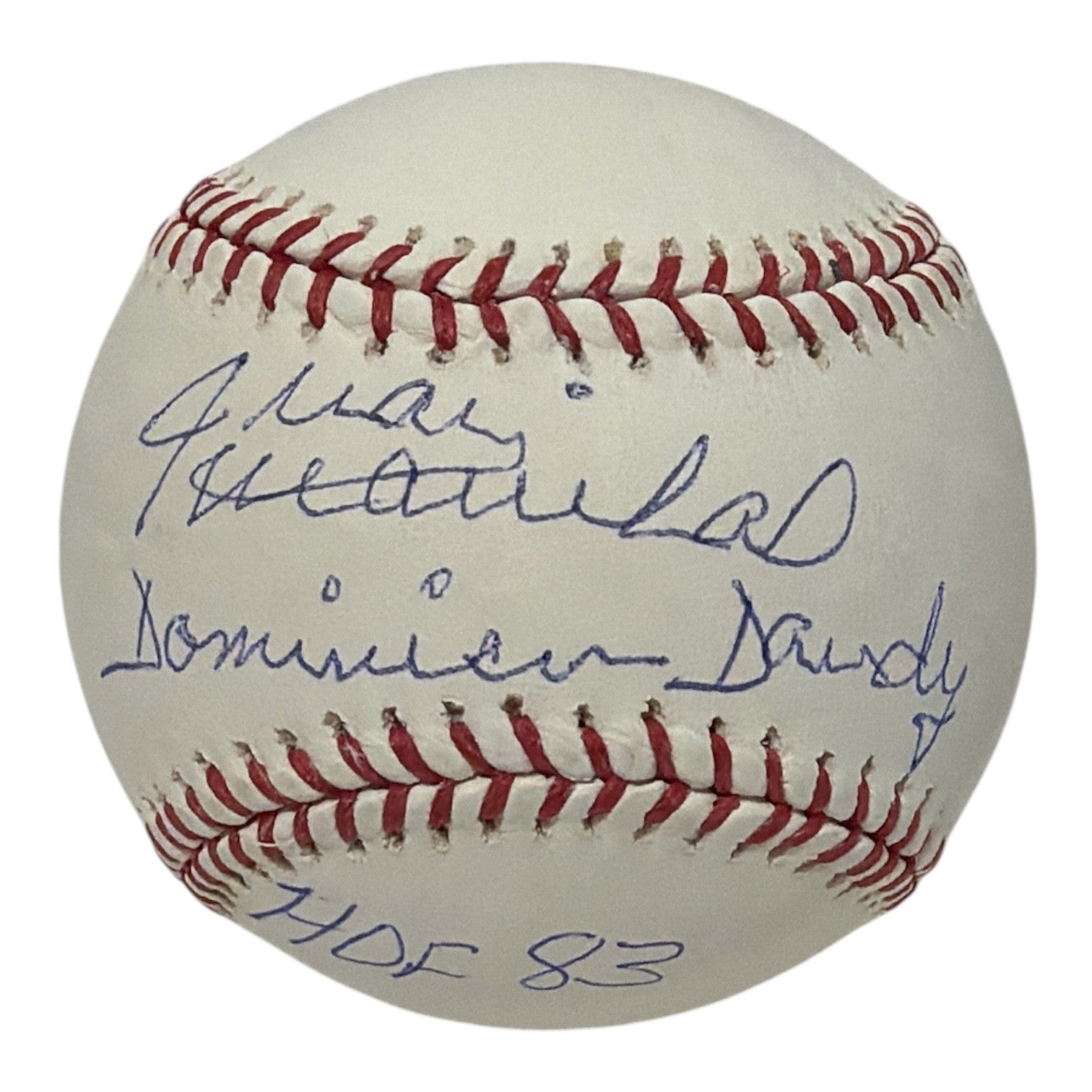 Juan Marichal Signed ROMLB Baseball w/ Dominican Dandy + HOF Insc JSA COA0