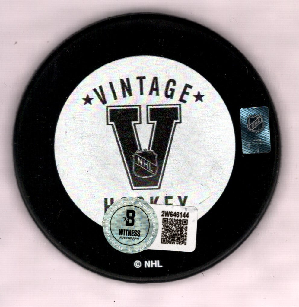 Marcel Dionne Signed Los Angeles Kings Puck w/ 79-80 Art Ross Beckett W BAS COA1