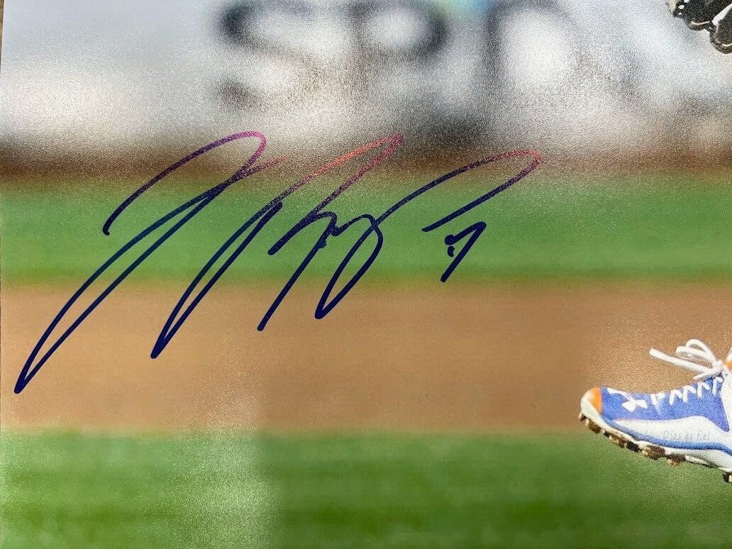 Jose Reyes Signed Auto Autographed 16x20 Photo New York Mets Throw PSA ITP COA1