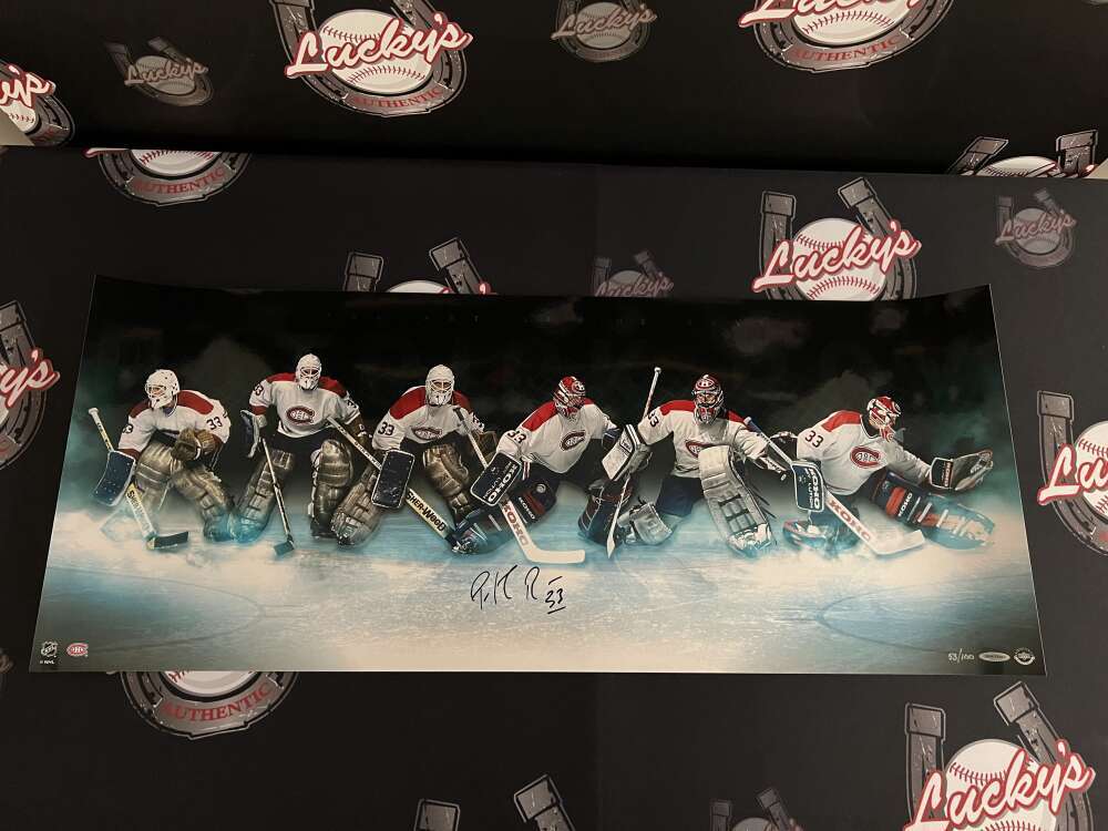 Patrick Roy Signed Auto 36x15 Photo "Art of the Save" 53/100 Upper Deck UDA COA0