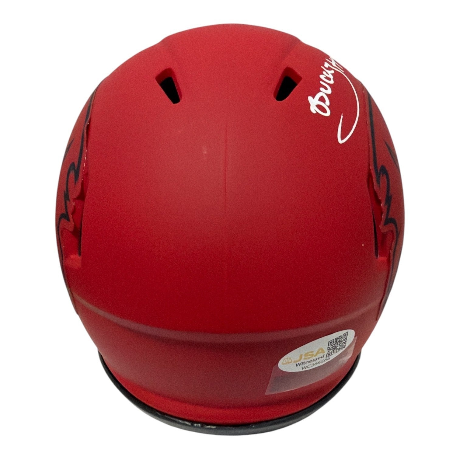 Bucky Irving Signed  Tampa Bay Buccaneers Rave Mini Helmet JSA Witness COA2