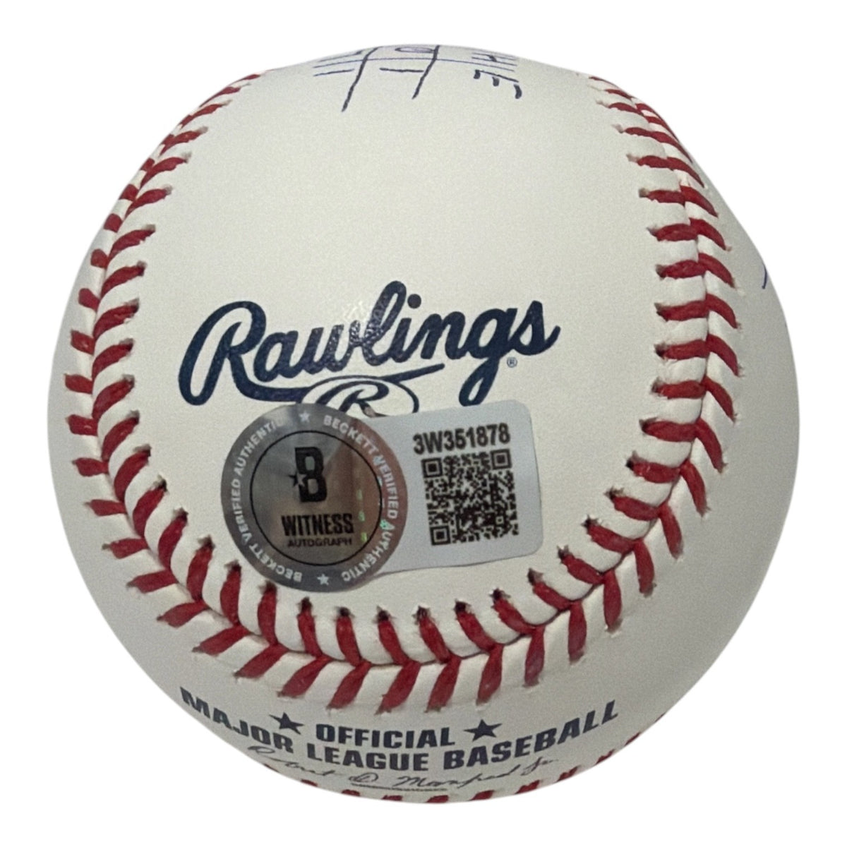 Doc Gooden Signed ROMLB Baseball w/ No Hitter Line Score Beckett Witness BAS COA3