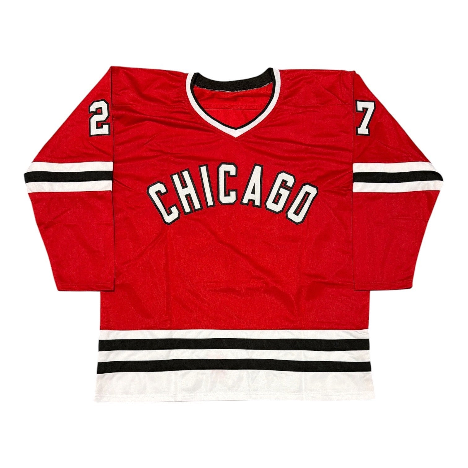 Jeremy Roenick Signed Blackhawks Custom Jersey w/ HOF 24 Beckett Witness BAS COA2