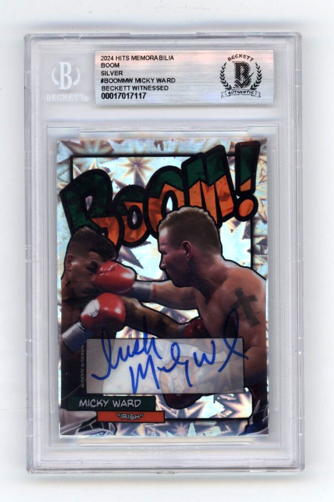 Mickey Ward 2024 Hits Memorabilia BOOM Silver #/20 Signed BGS BAS Auto Irish0