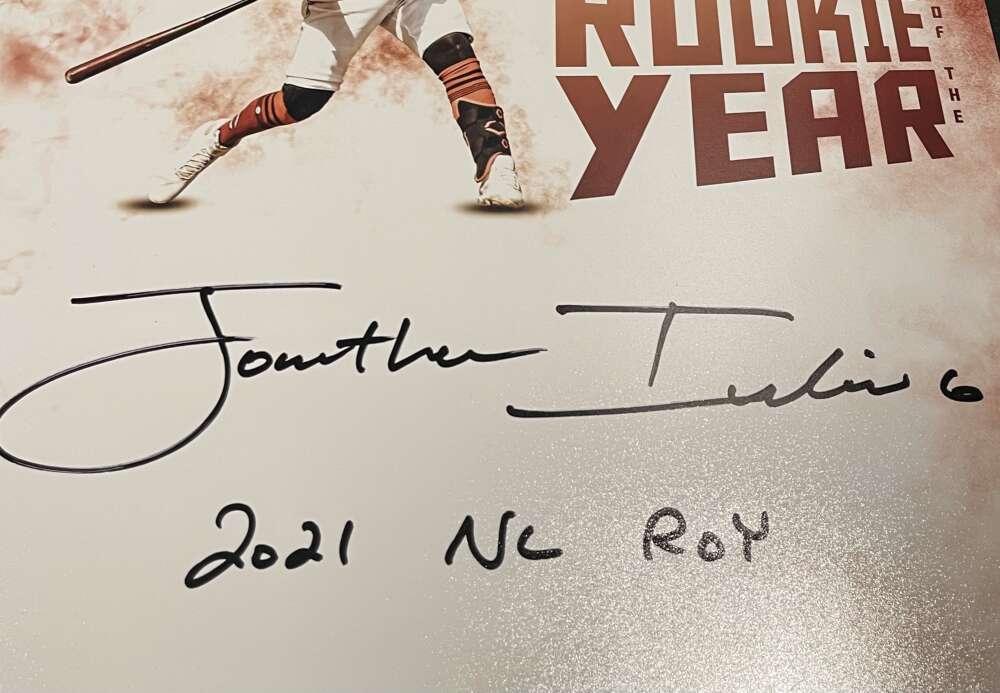 Jonathan India Signed Auto Autographed 16x20 Photo PSA COA 2021 NL ROY Reds1