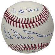 Chili Davis Signed ROMLB Baseball w/ Dawg + 2 Insc Beckett Witness BAS COA0