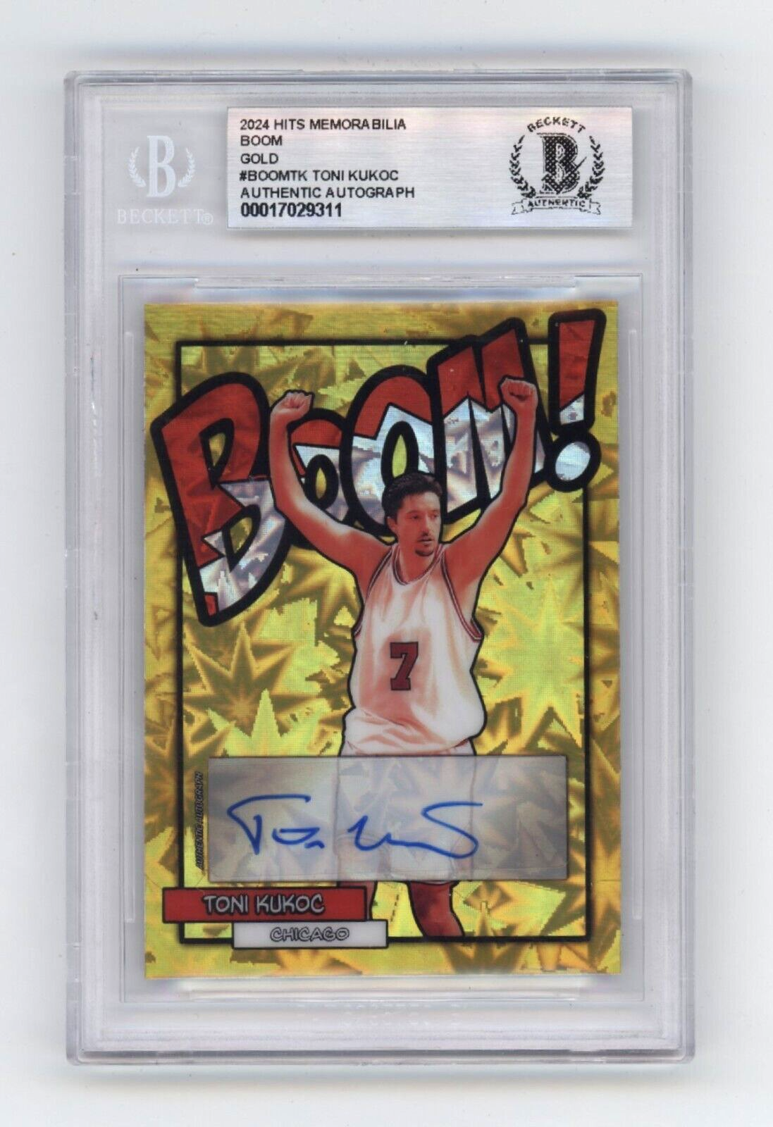Toni Kukoc 2024 Hits Memorabilia BOOM Gold #/10 Signed BGS BAS Auto Bulls0
