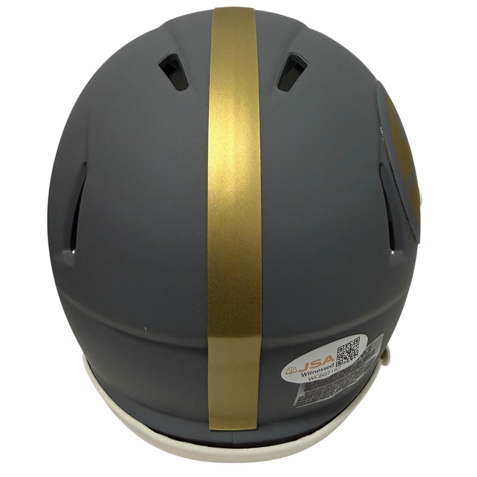 Minkah Fitzpatrick Signed Pittsburgh Steelers Slate Mini Helmet JSA Witness COA2