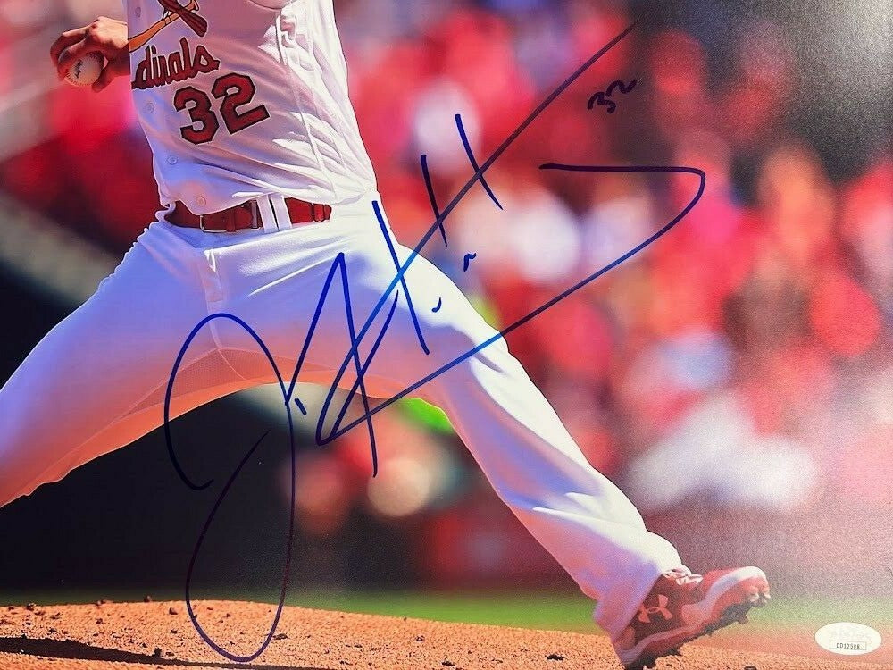 Jack Flaherty Signed Auto Autographed 16x20 Photo JSA COA St. Louis Cardinals1