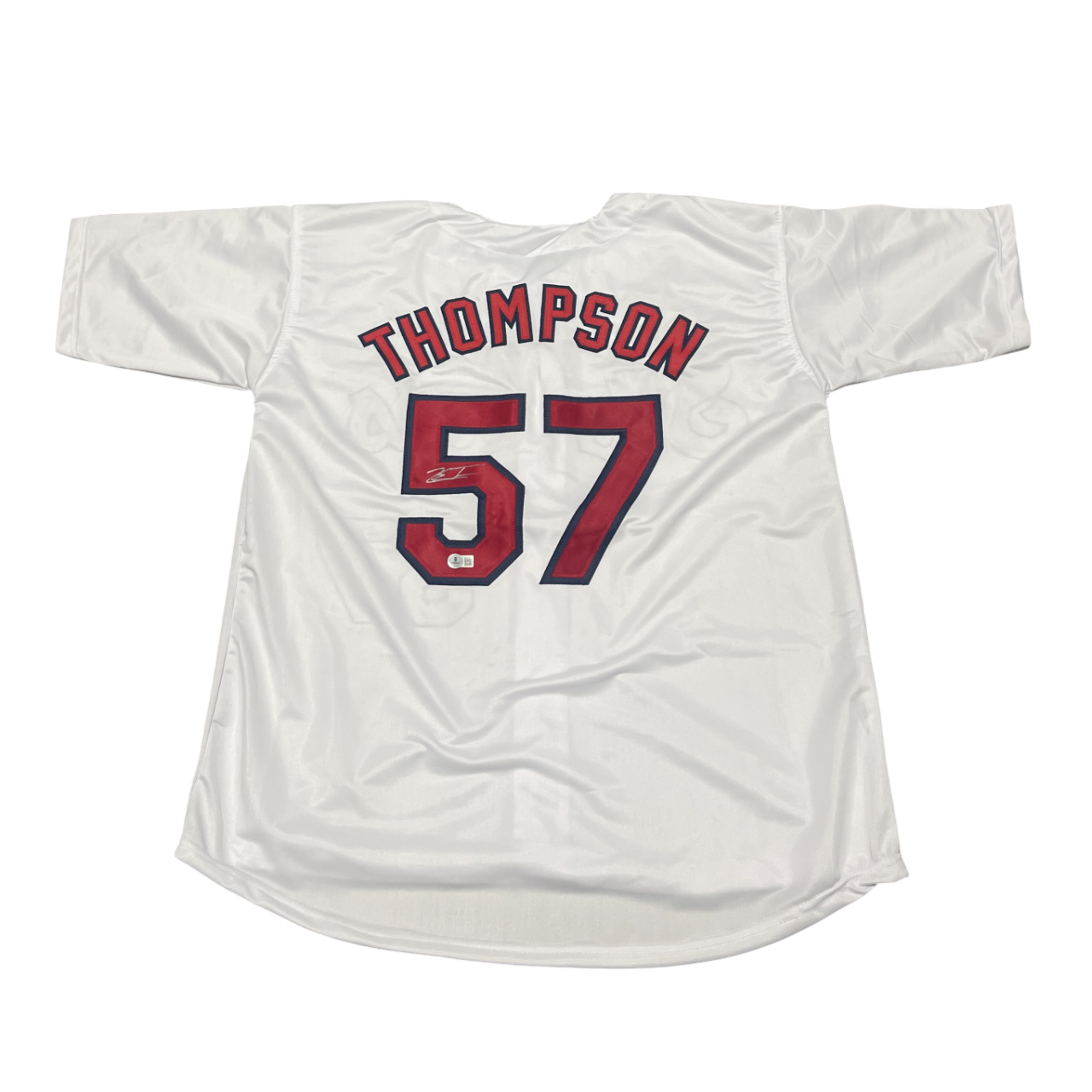 Zach Thompson Signed St Louis Custom Jersey Beckett BAS COA0