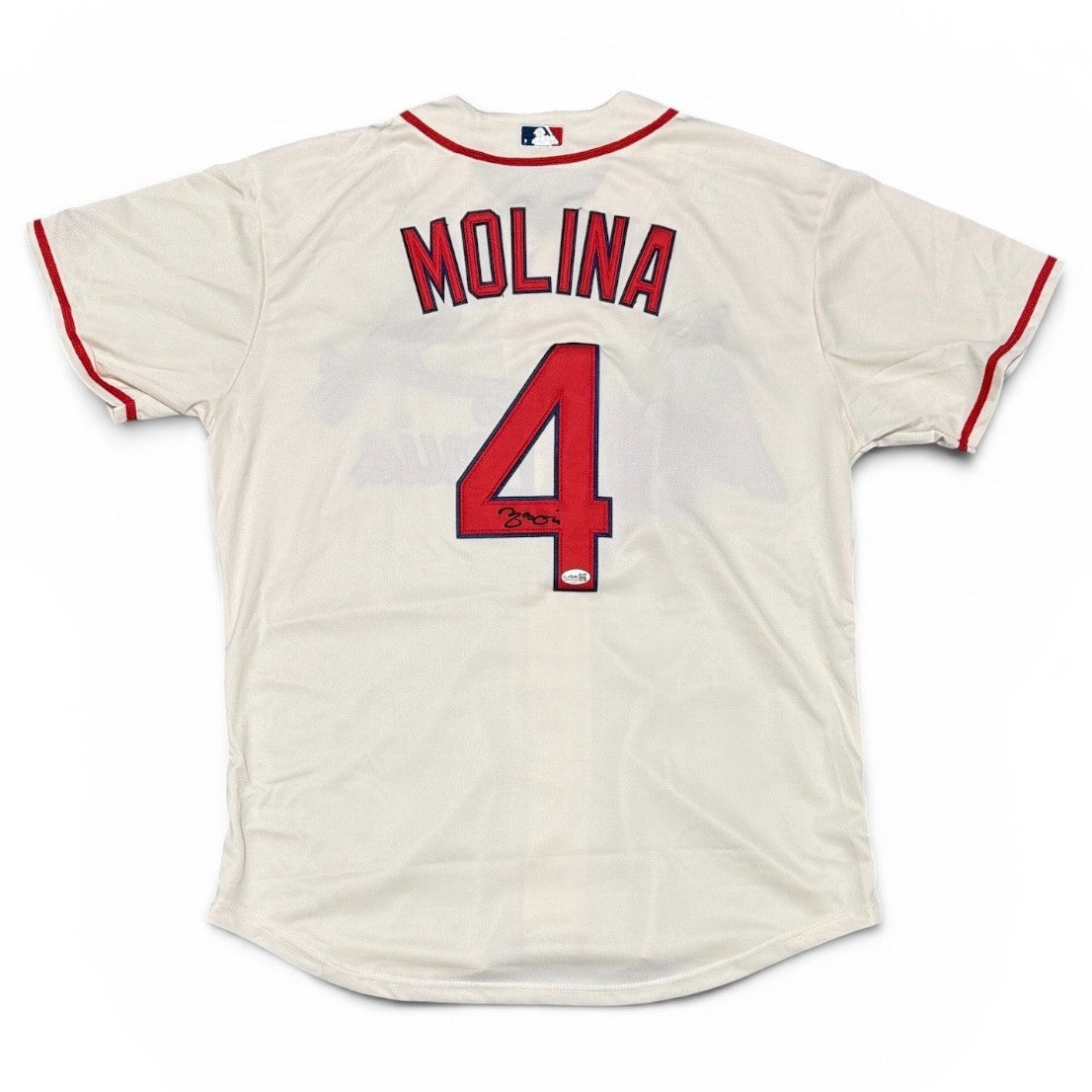 Yadier Molina Signed St. Louis Cardinals Custom Replica Jersey JSA COA0