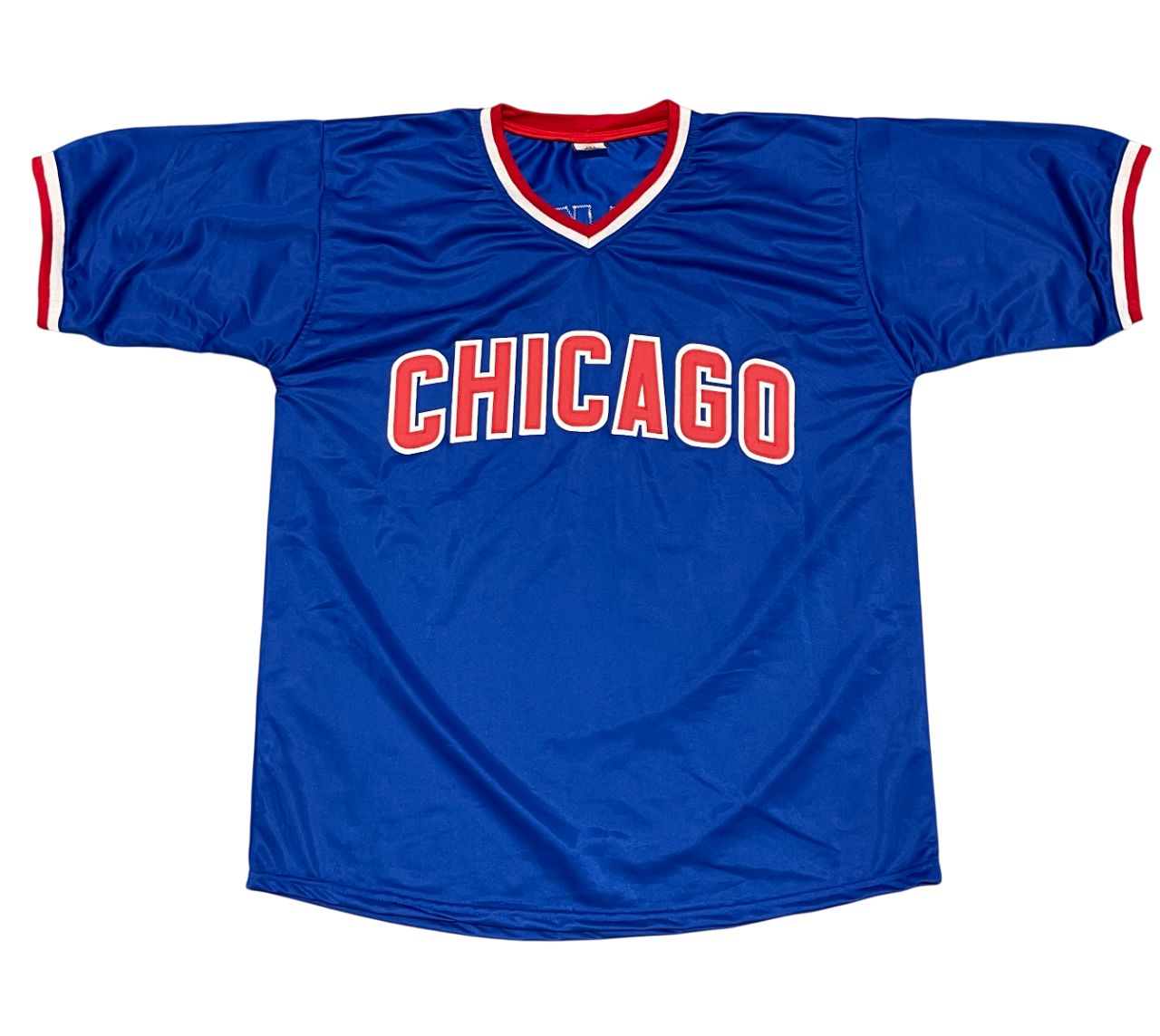 Lee Smith Signed Chicago Cubs Custom Blue Jersey Beckett Witness BAS COA2