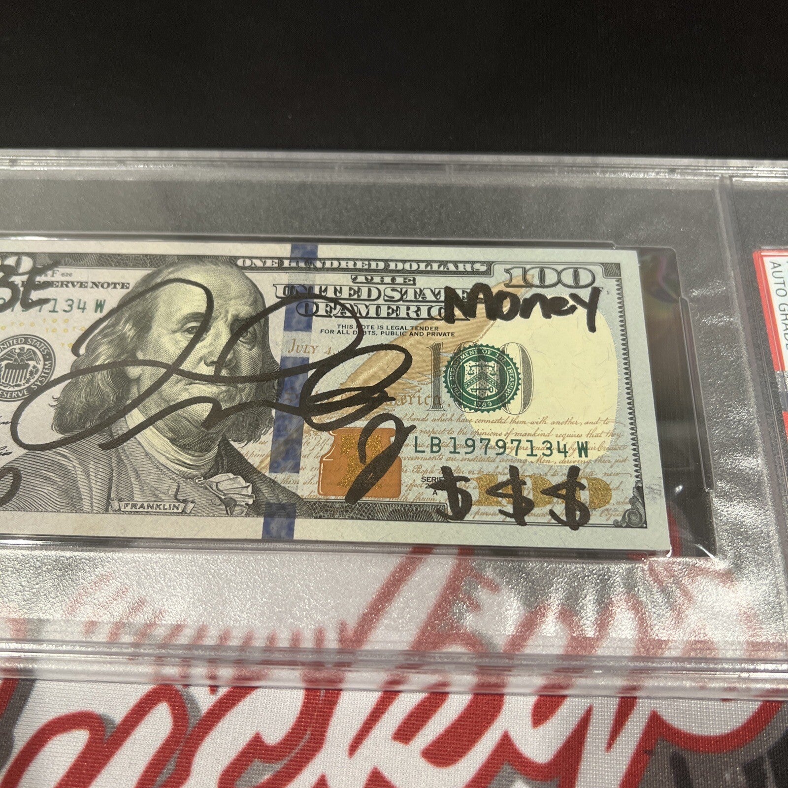 Floyd Mayweather Jr Signed $100 Bill US Currency x4 Inscriptions PSA 10 Auto C2