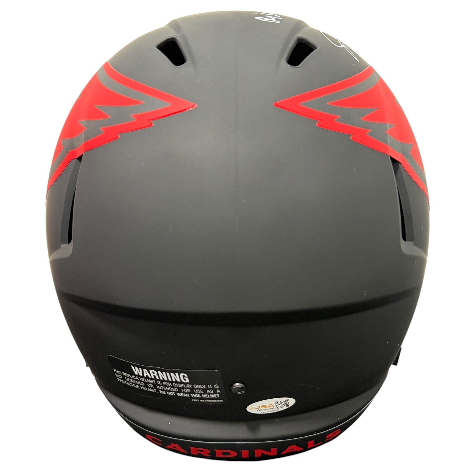 Jacoby Brissett Signed Cardinals Eclipse FS Full Size Helmet w/ Insc JSA Wit COA2